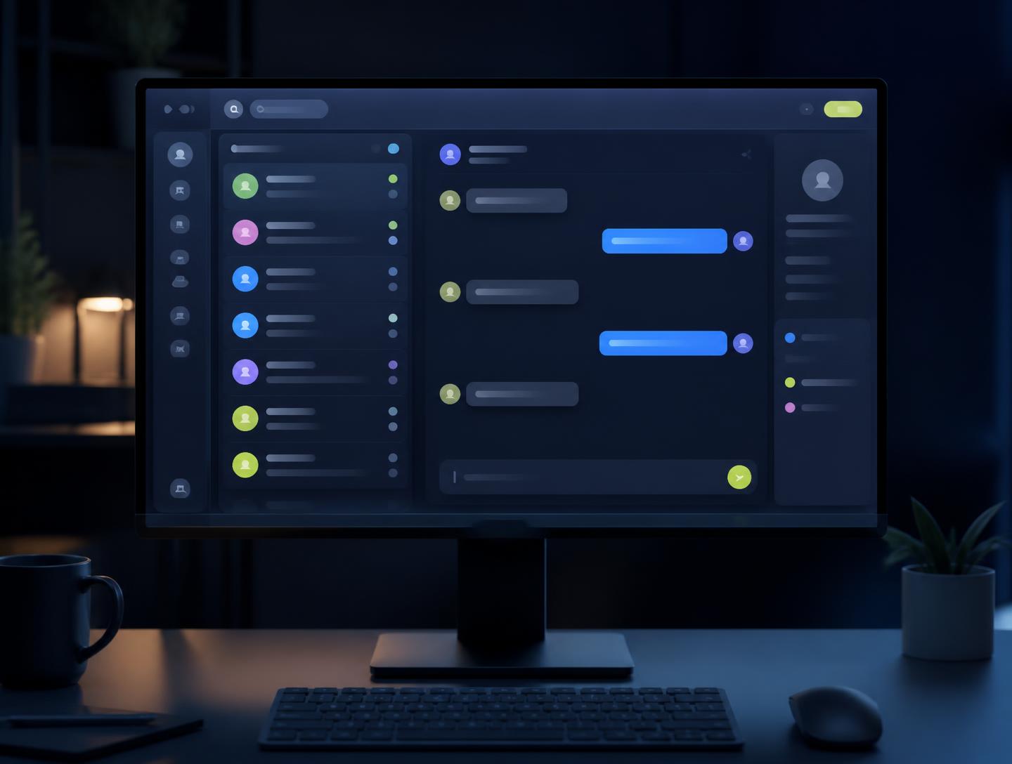 Unified inbox dashboard showing WhatsApp, Instagram, Facebook Messenger and website chat conversations in one place