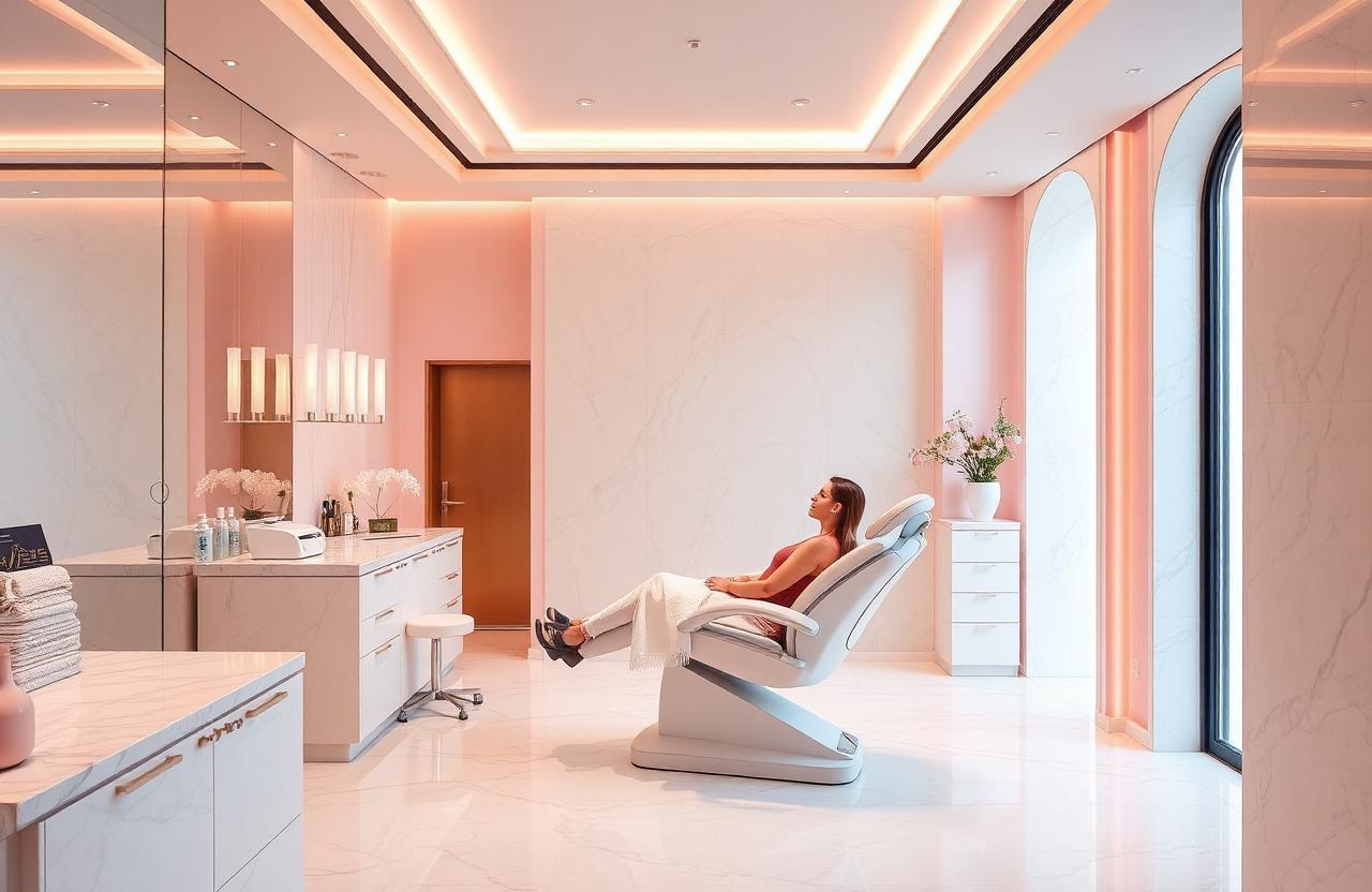 Modern aesthetic clinic interior